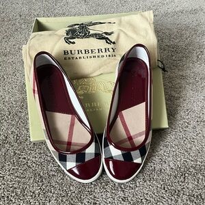 BURBERRY Ballerina Slip Ons Size 7.5